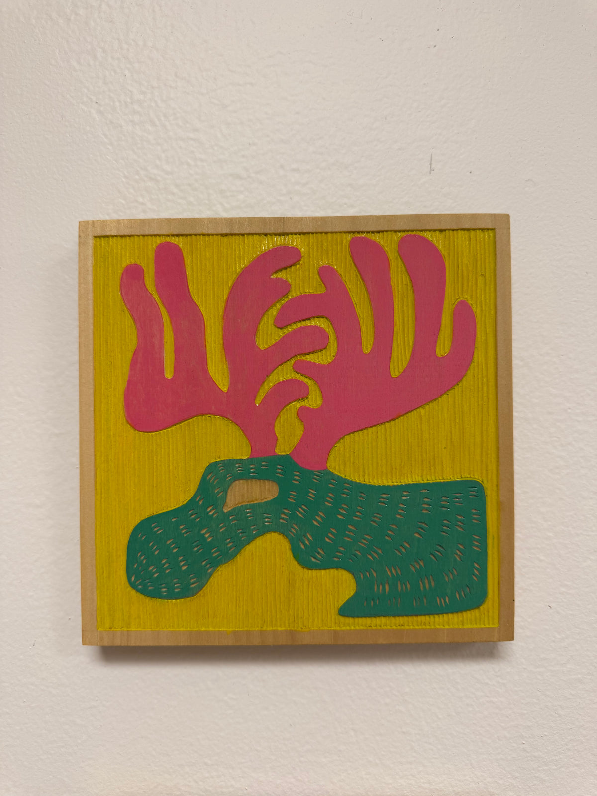 Acid Moose - Original Wood Carving
