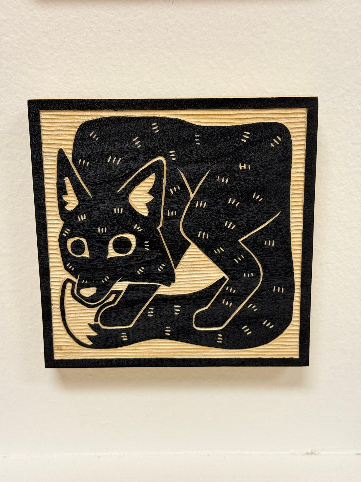 Fox - Original Wood Carving