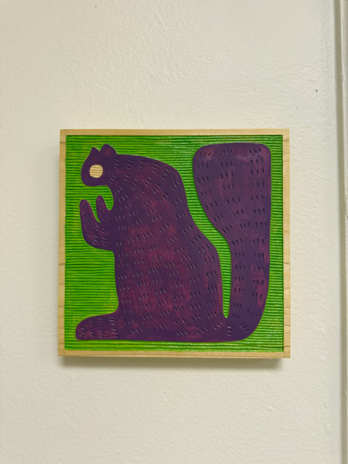 Squirrel - Original Wood Carving