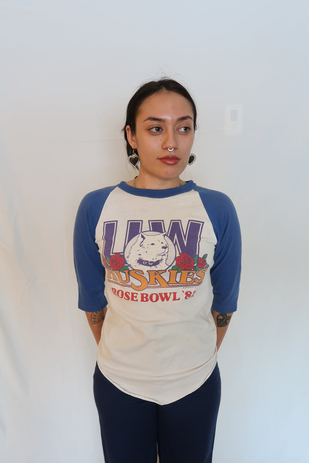 1981 UW Rose Bowl Shirt S