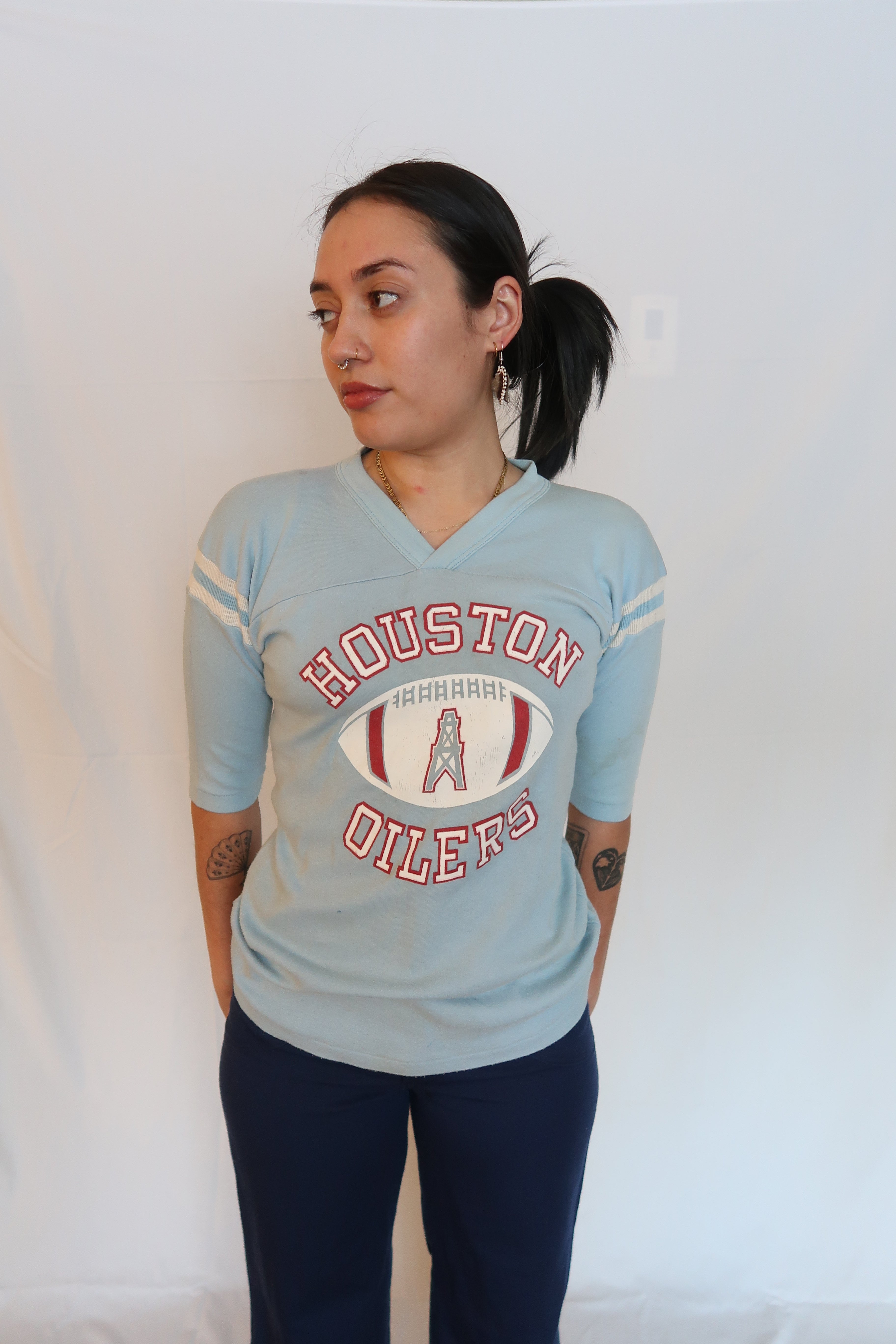 80's Houston Oilers Jersey Shirt S/M