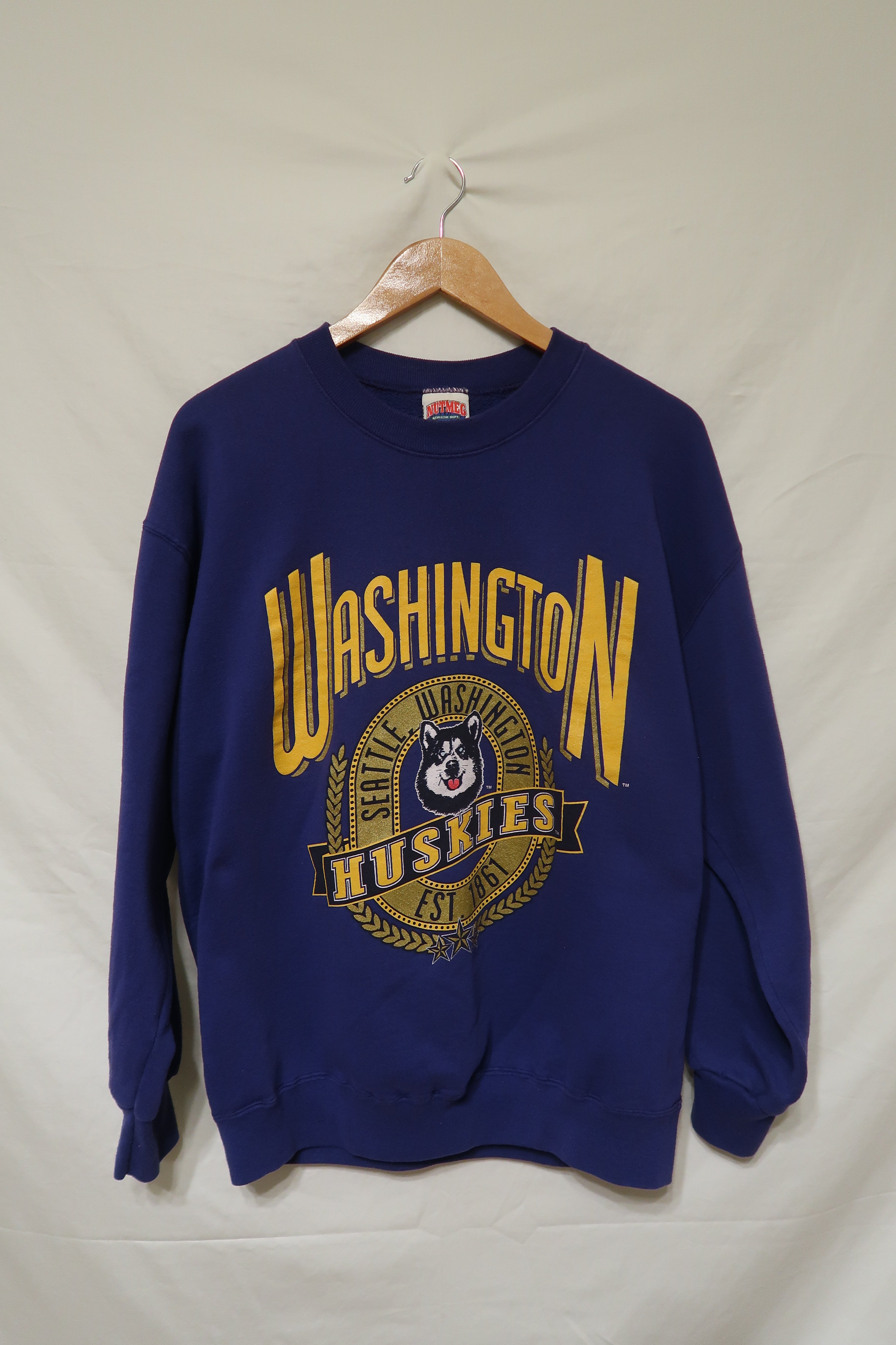 90's Washington Huskies Crew L/XL