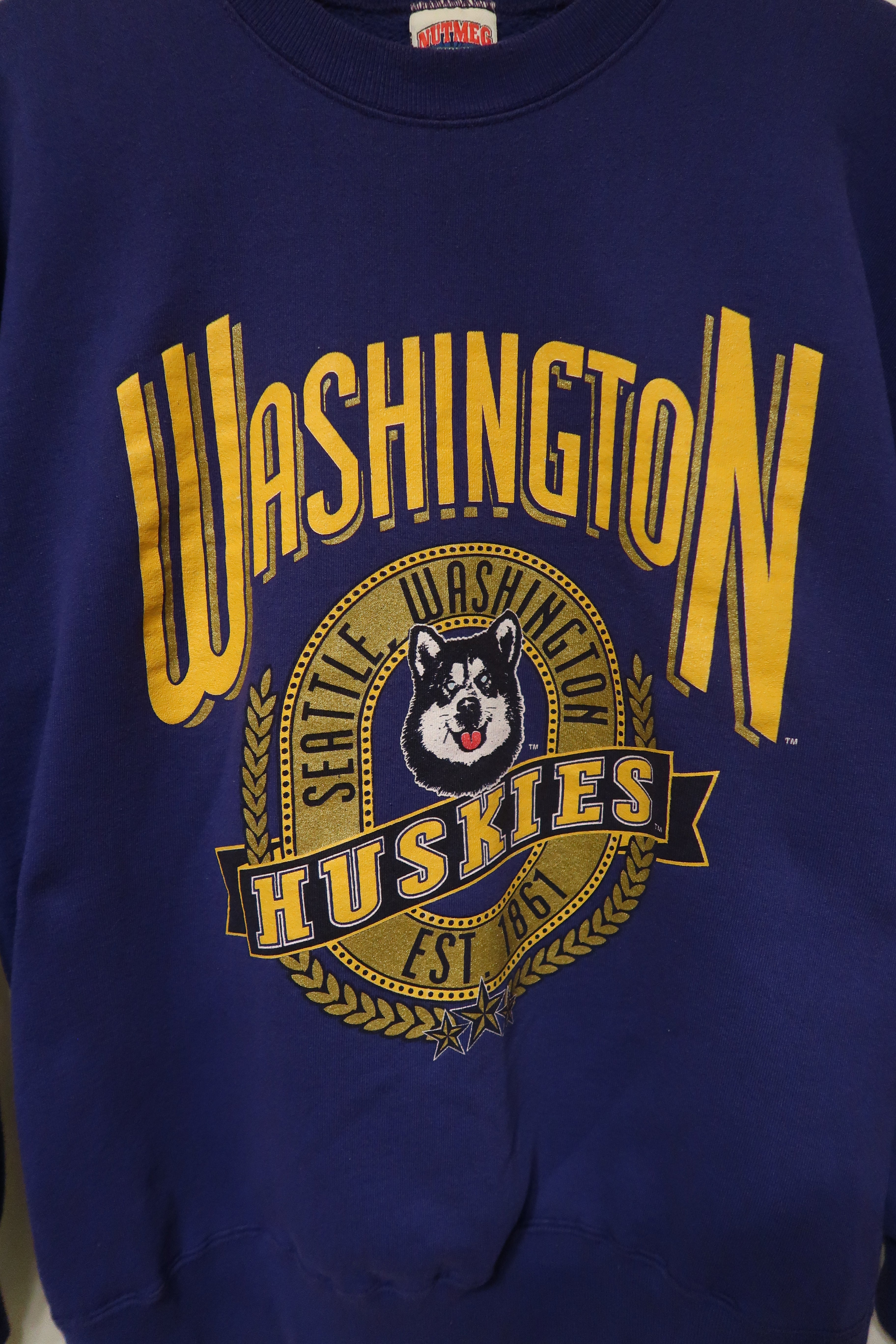 90's Washington Huskies Crew L/XL