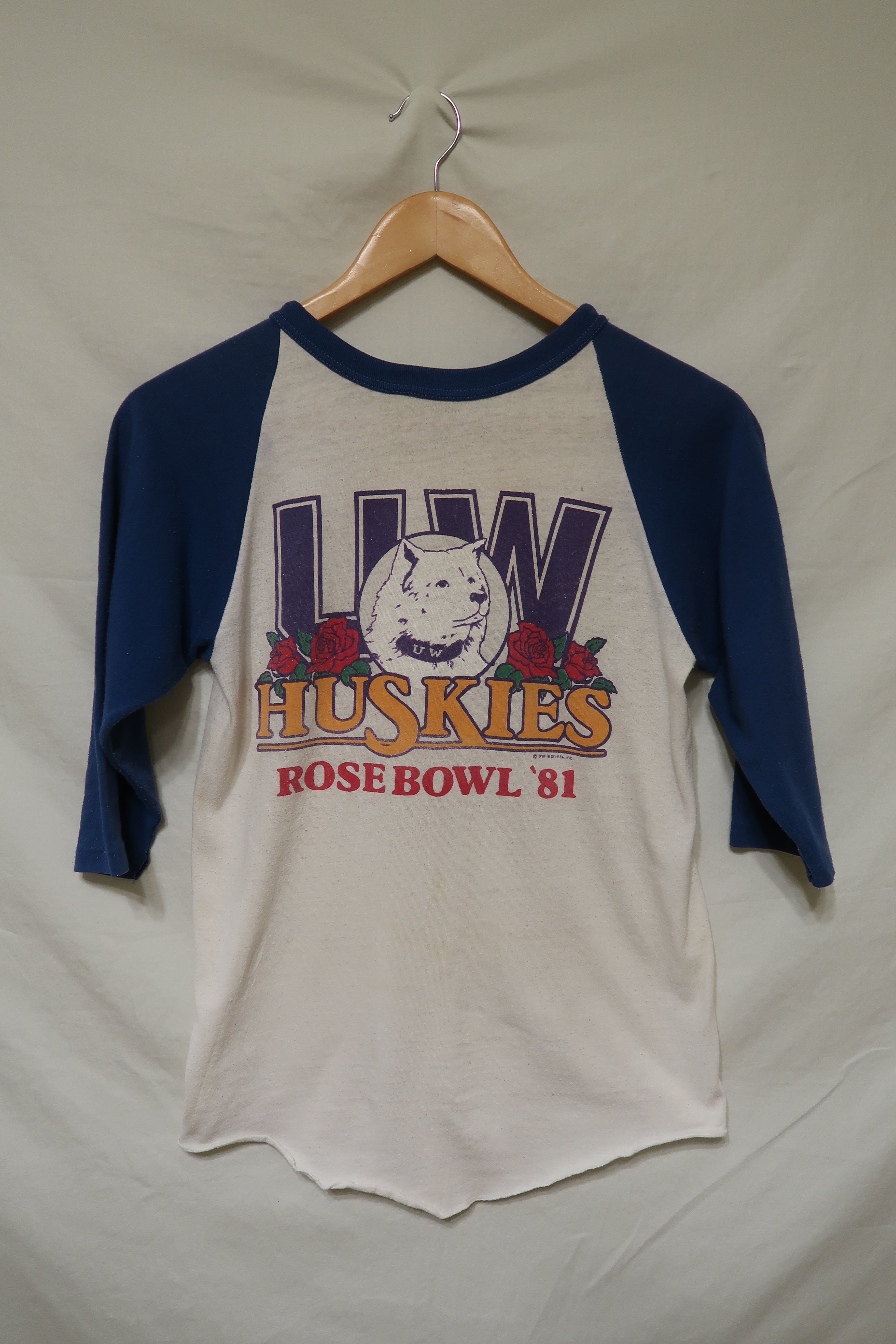 1981 UW Rose Bowl Shirt S